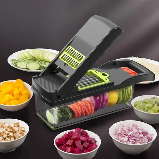 16-in-1 Vegetable Cutter, Salad, Fruit And Vegetable Cutter, Peeler